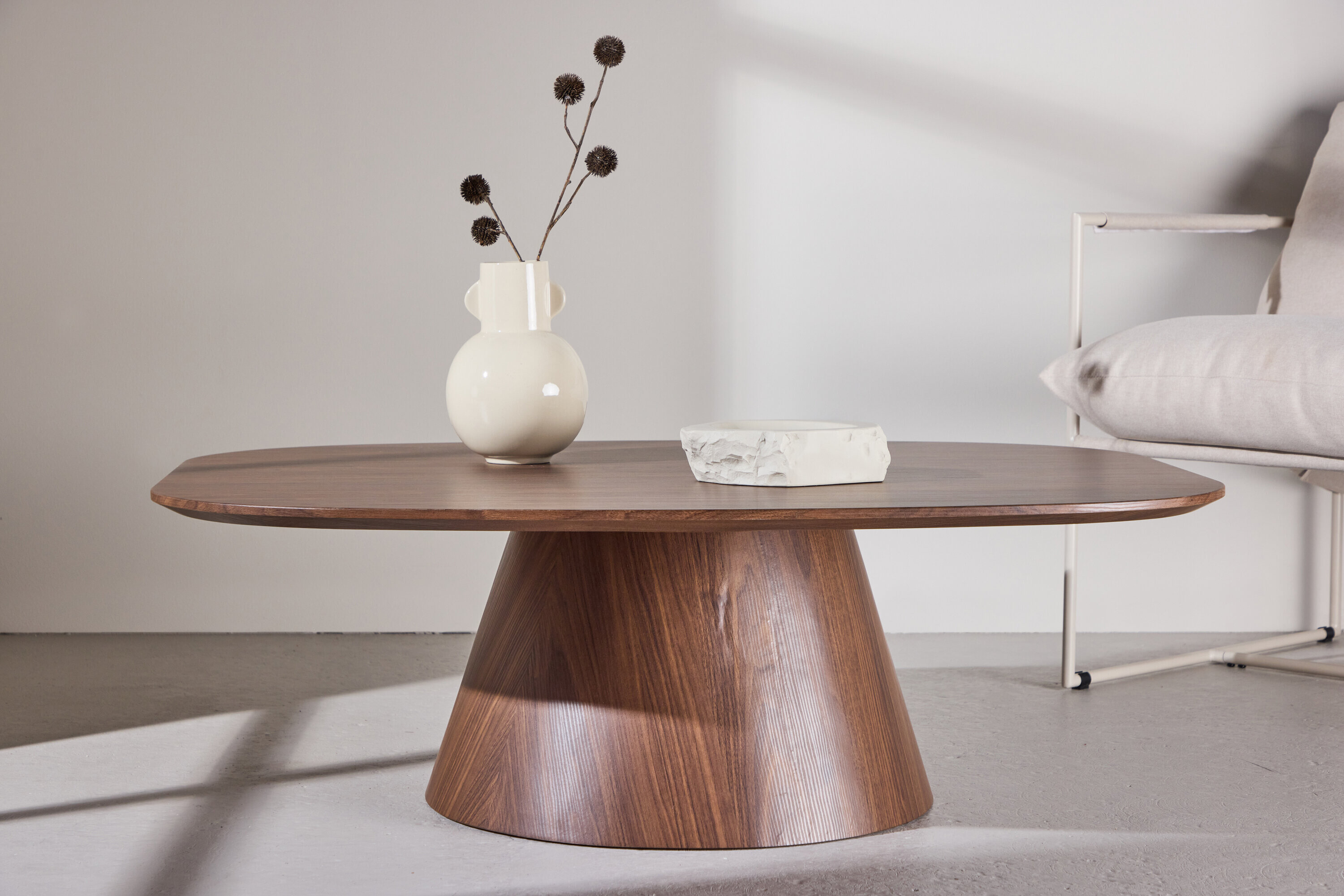 Nohr Deens Ovale Salontafel Mikeisha 120 x 92cm - Mokka - Ovaal