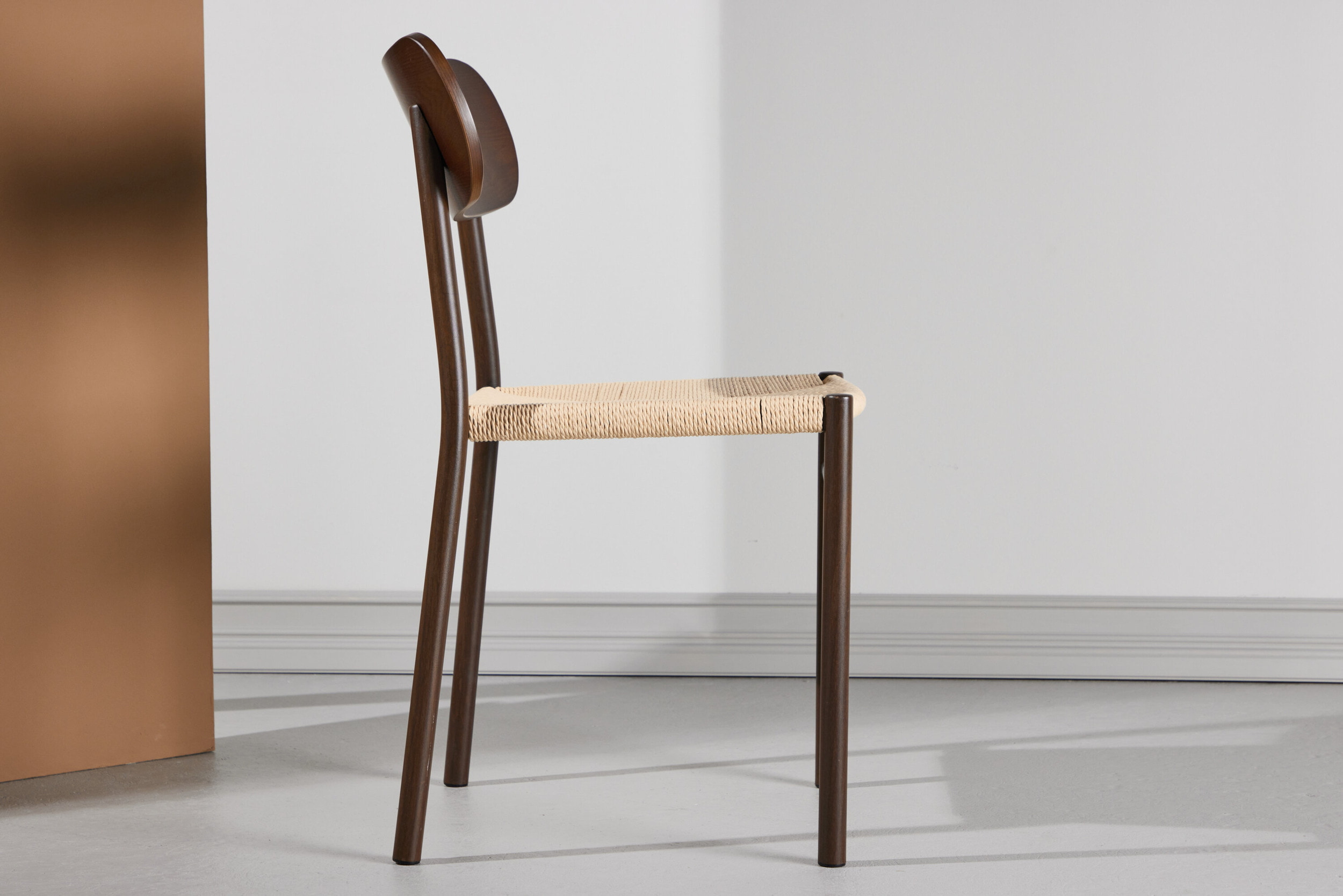 Nohr Eetkamerstoel 'Lakeithia' Rattan, kleur Beige/Mokka