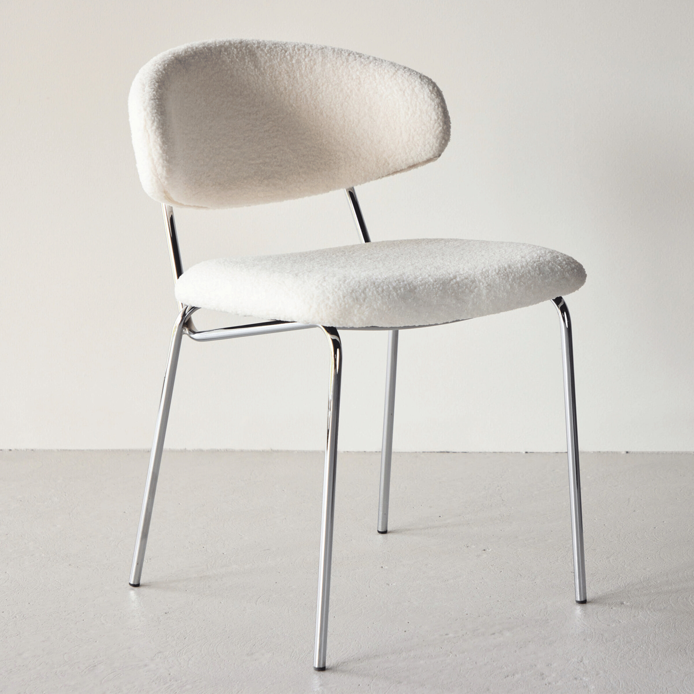 Nohr Eetkamerstoel Jannet Bouclé - Wit