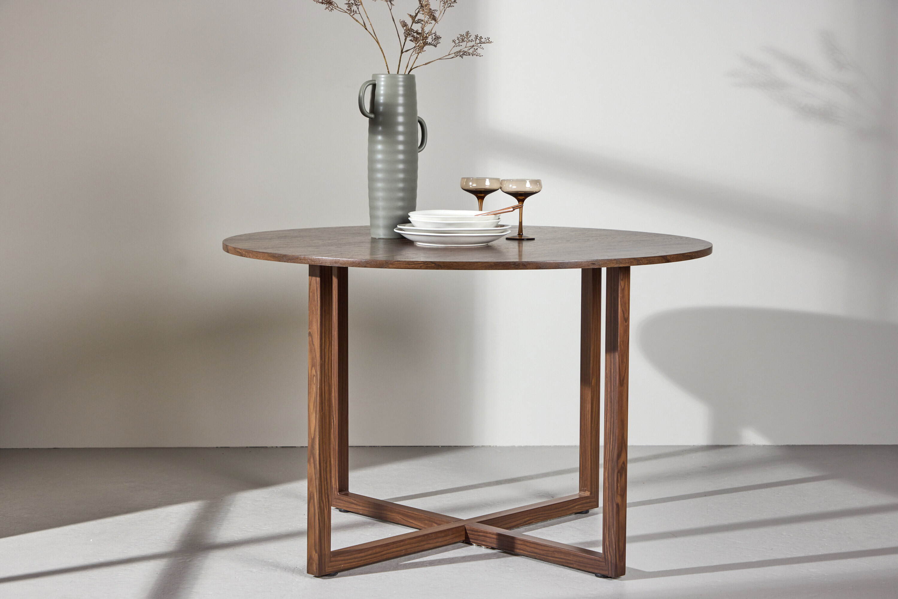 Nohr Ronde Eettafel Jahanna Walnoot, 120cm