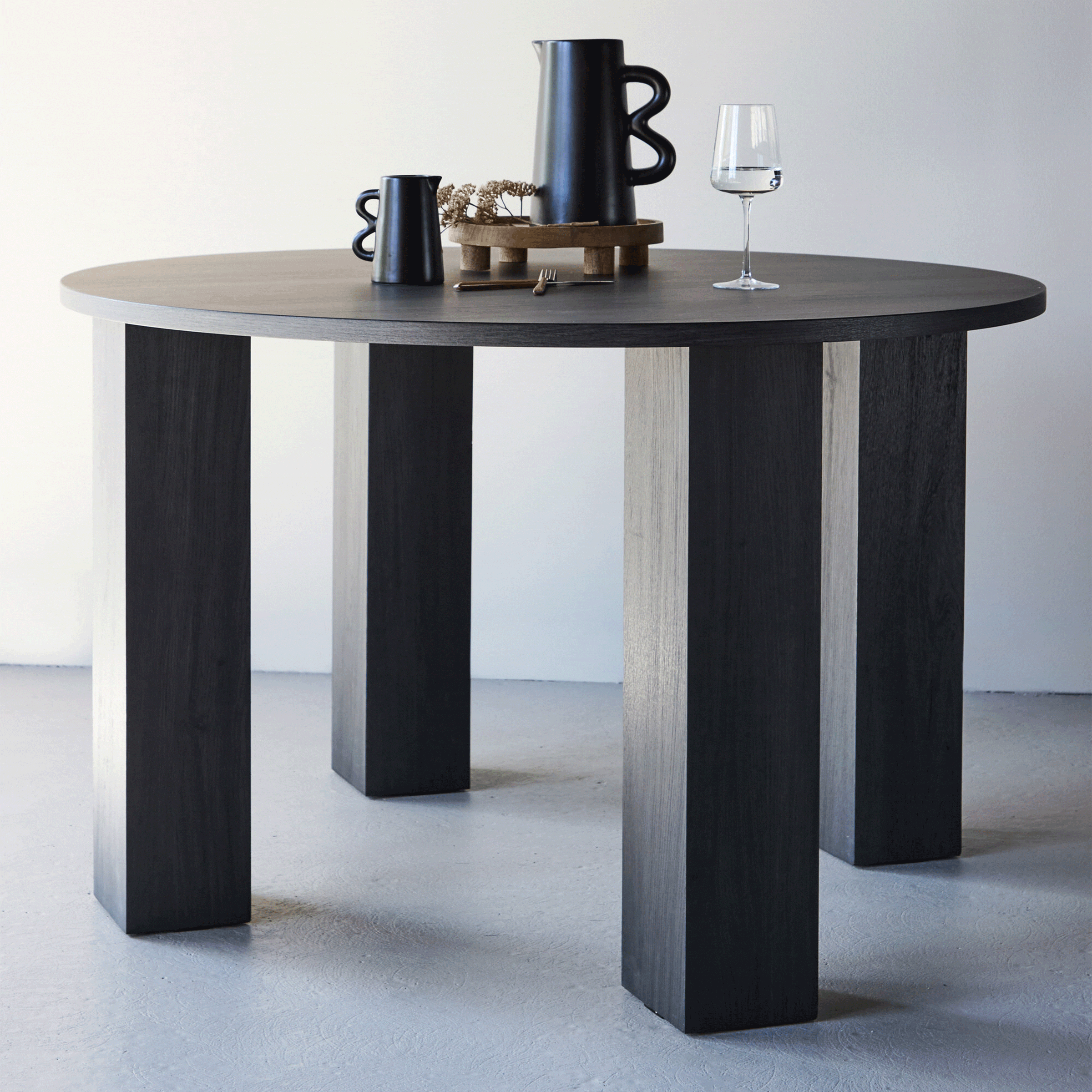 Nohr Ronde Eettafel Ciji 120cm - Zwart