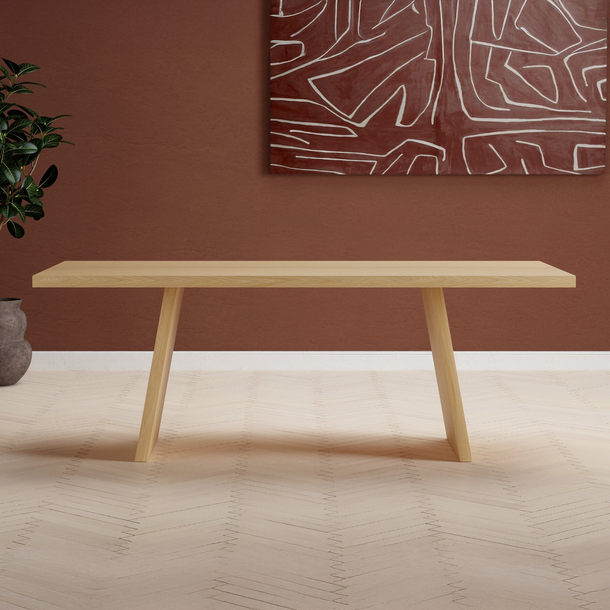 Nohr Eettafel 'Cassidy' Houtlook, 210 x 100cm