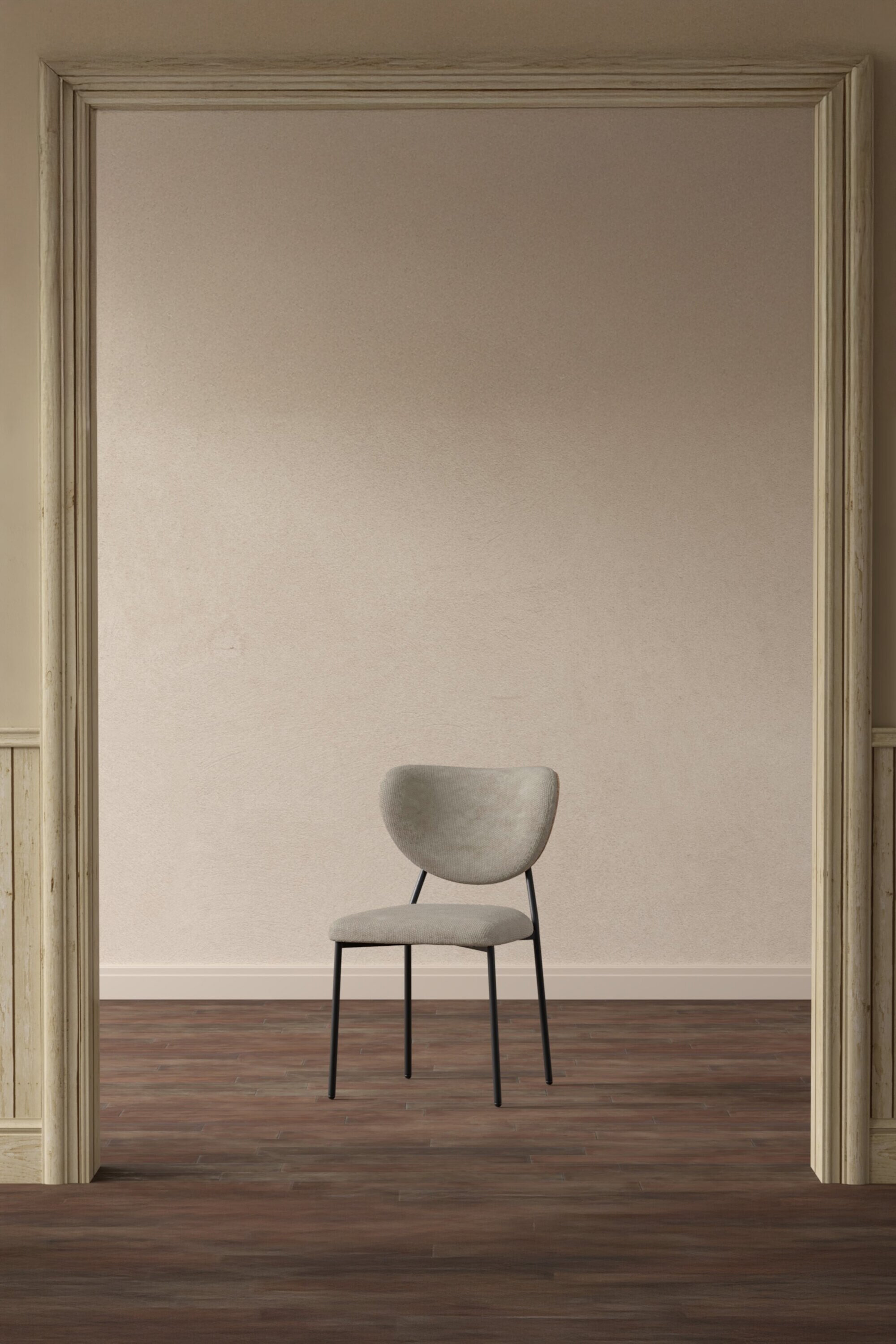 Nohr Eetkamerstoel Ryheem Velvet - Beige