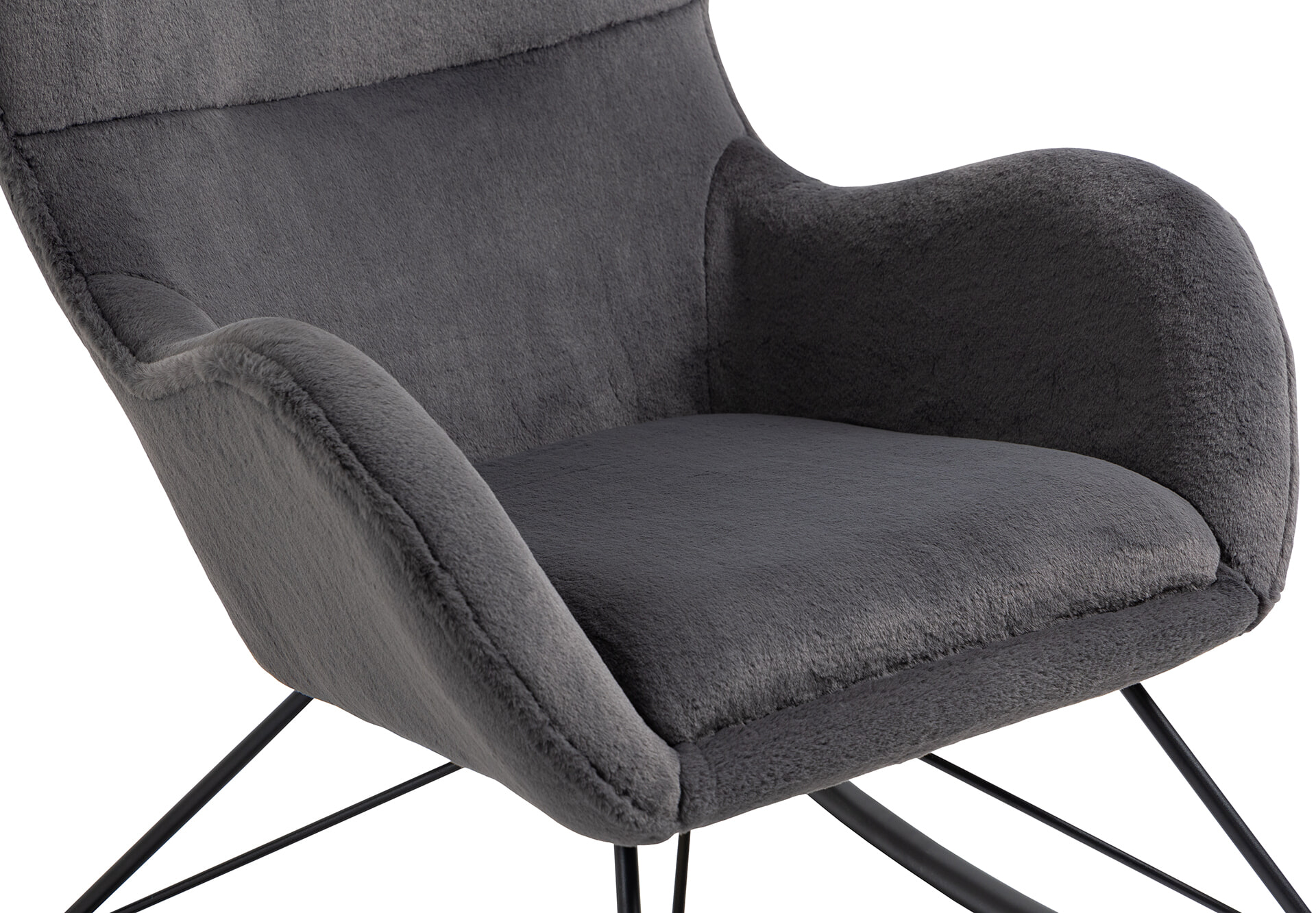 Artistiq Schommelstoel 'Chais' kleur donkergrijs