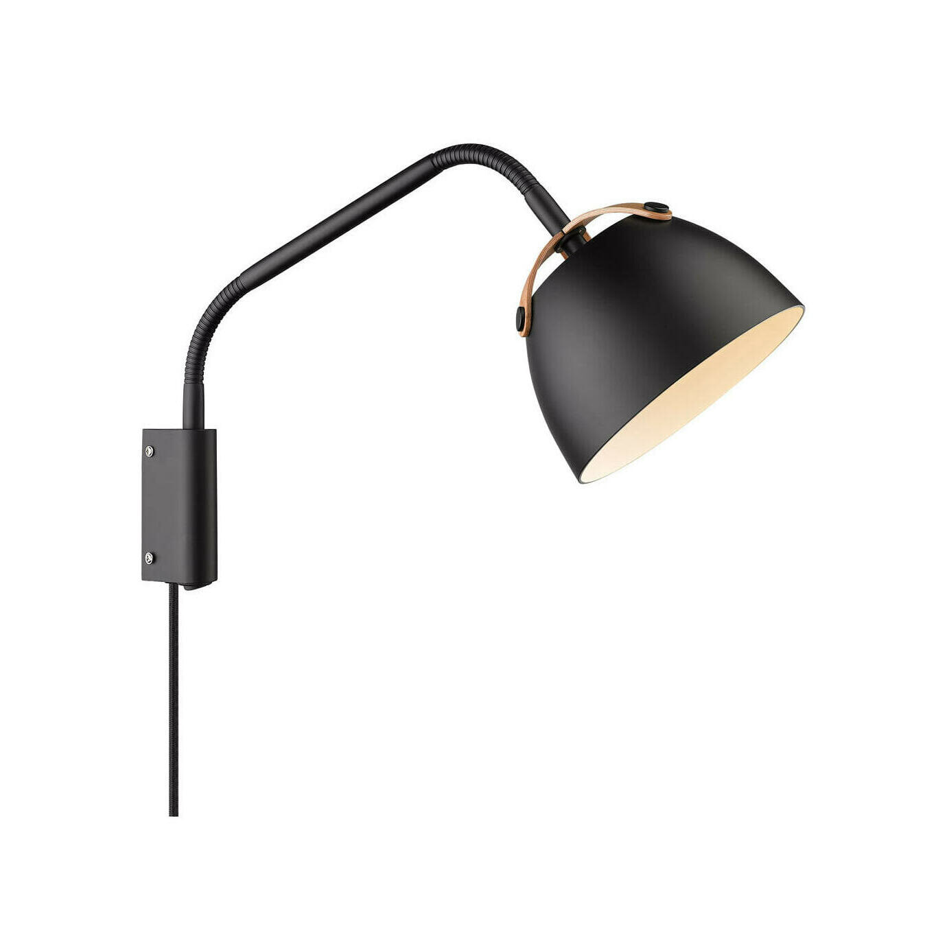 Halo Design Wandlamp 'OSLO' 16cm, kleur Zwart