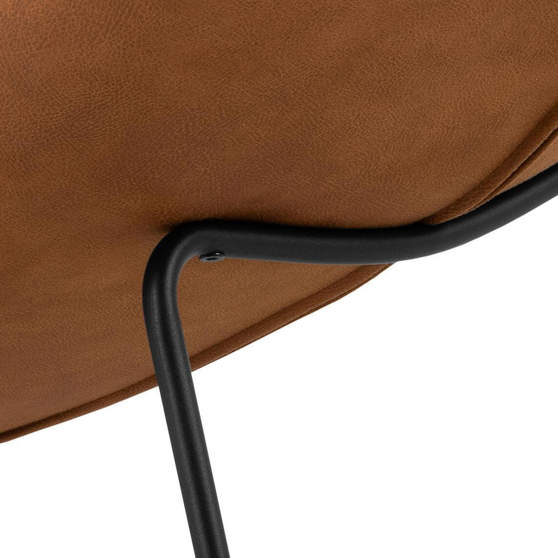 Bendt Lounge Fauteuil 'Tiago' Leder, kleur Bruin