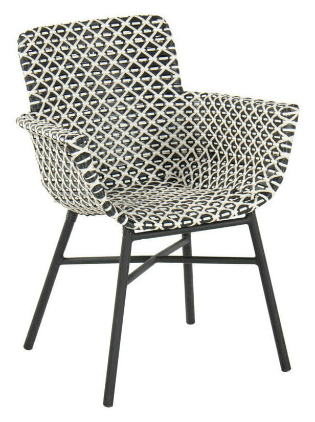 Hartman Tuinstoel 'Delphine Design' kleur Zwart