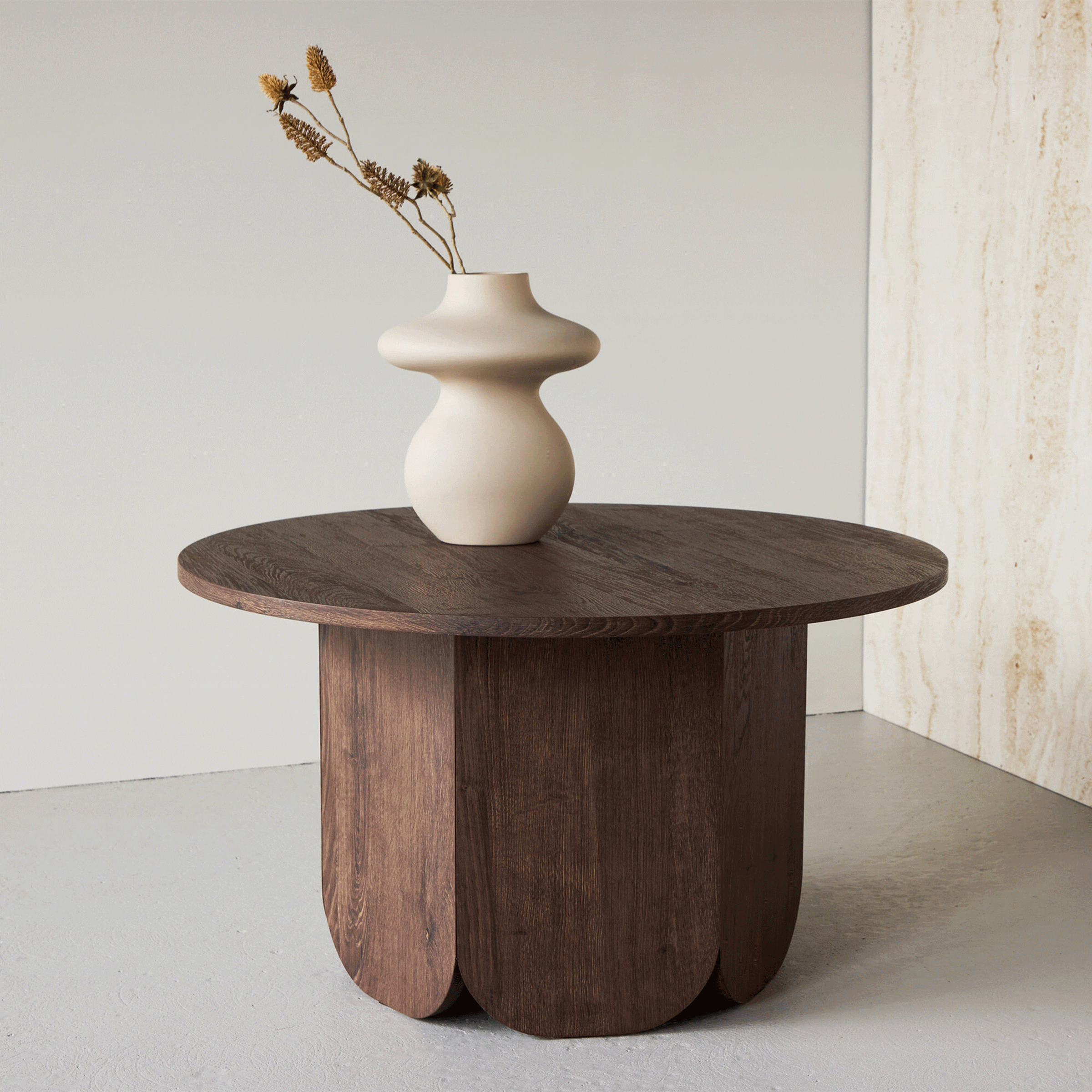 Nohr Ronde Salontafel Rajah 80cm - Mokka