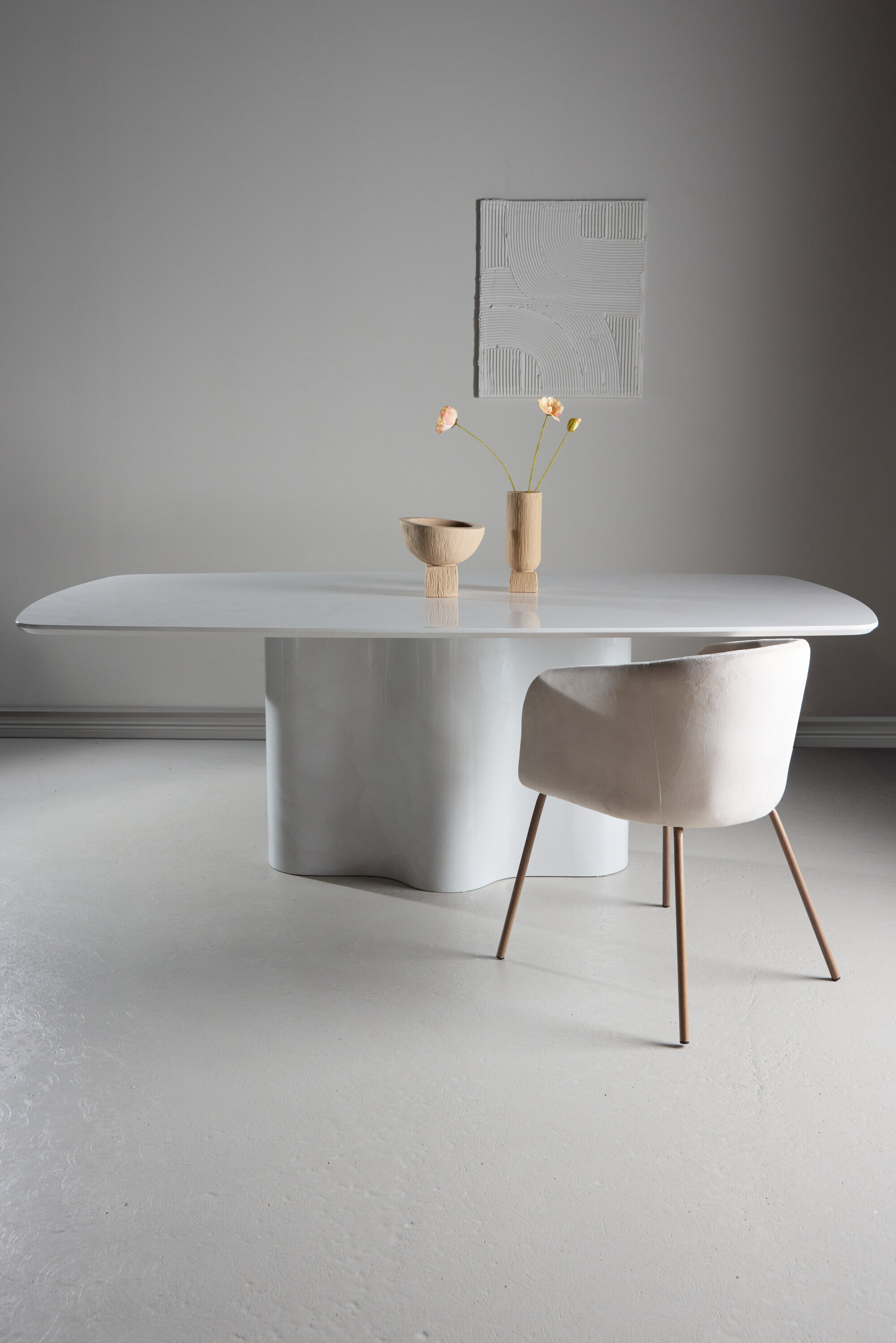 Nohr Deens Ovale Eettafel Jamina 220 x 110cm - Wit