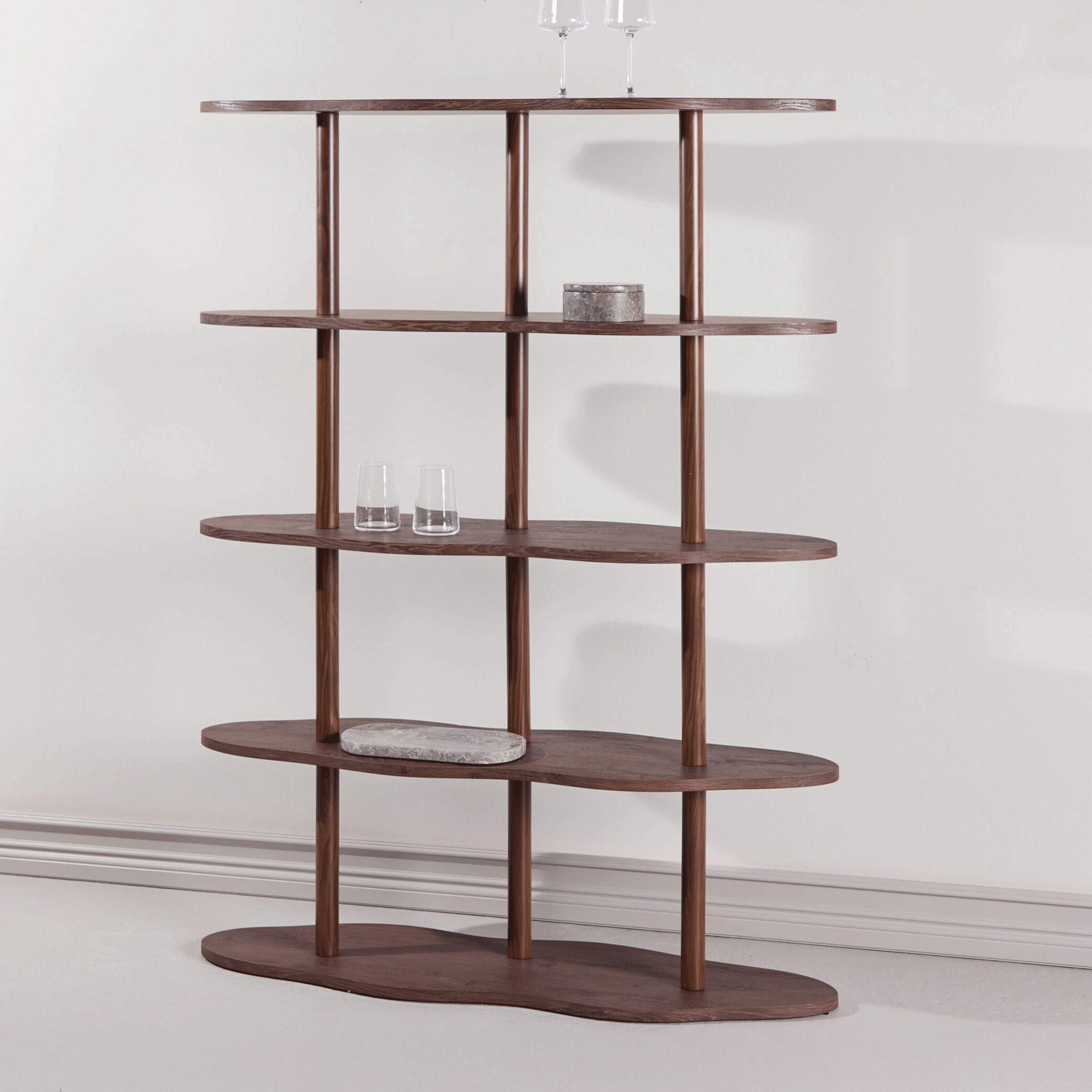 Nohr Organisch Wandrek 'Daniels' 140 x 105cm, kleur Mokka