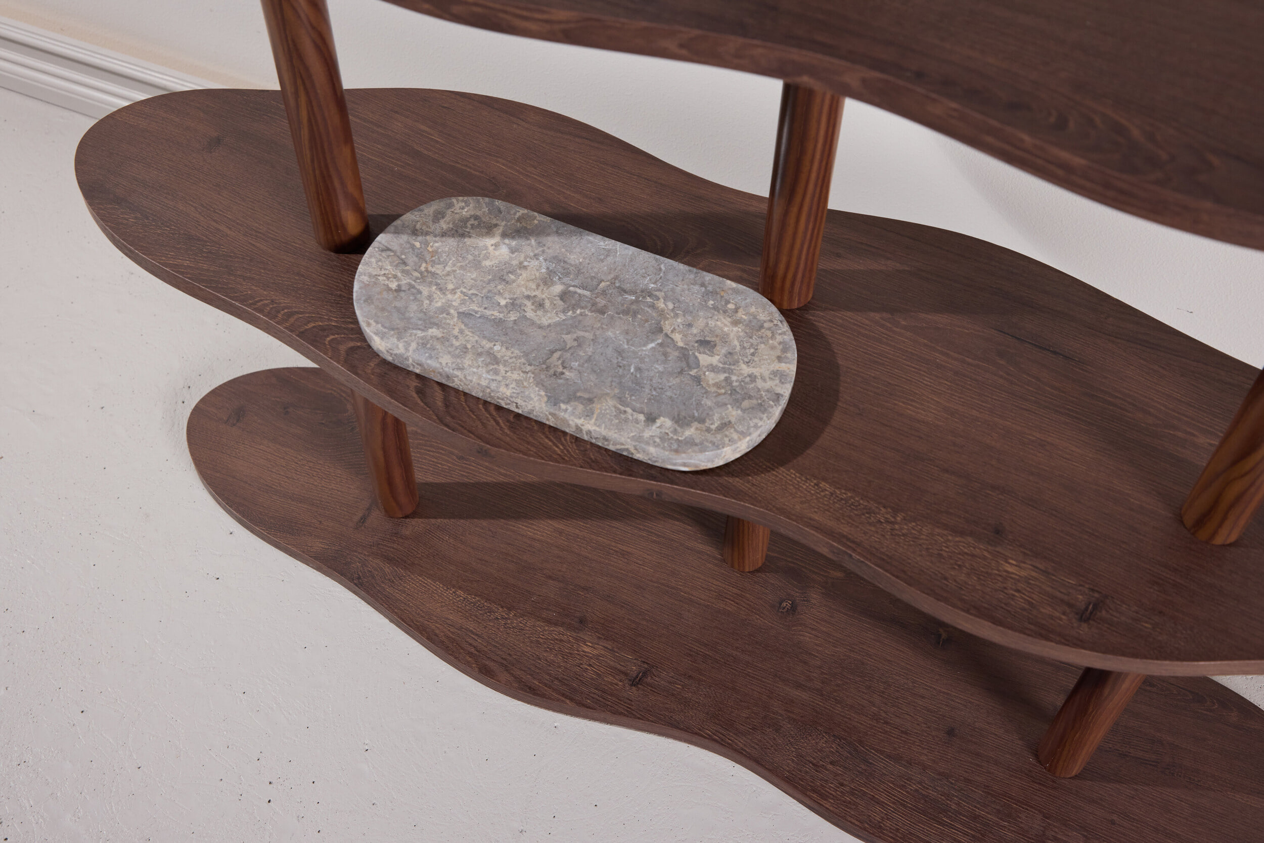 Nohr Organisch Wandrek 'Daniels' 140 x 105cm, kleur Mokka