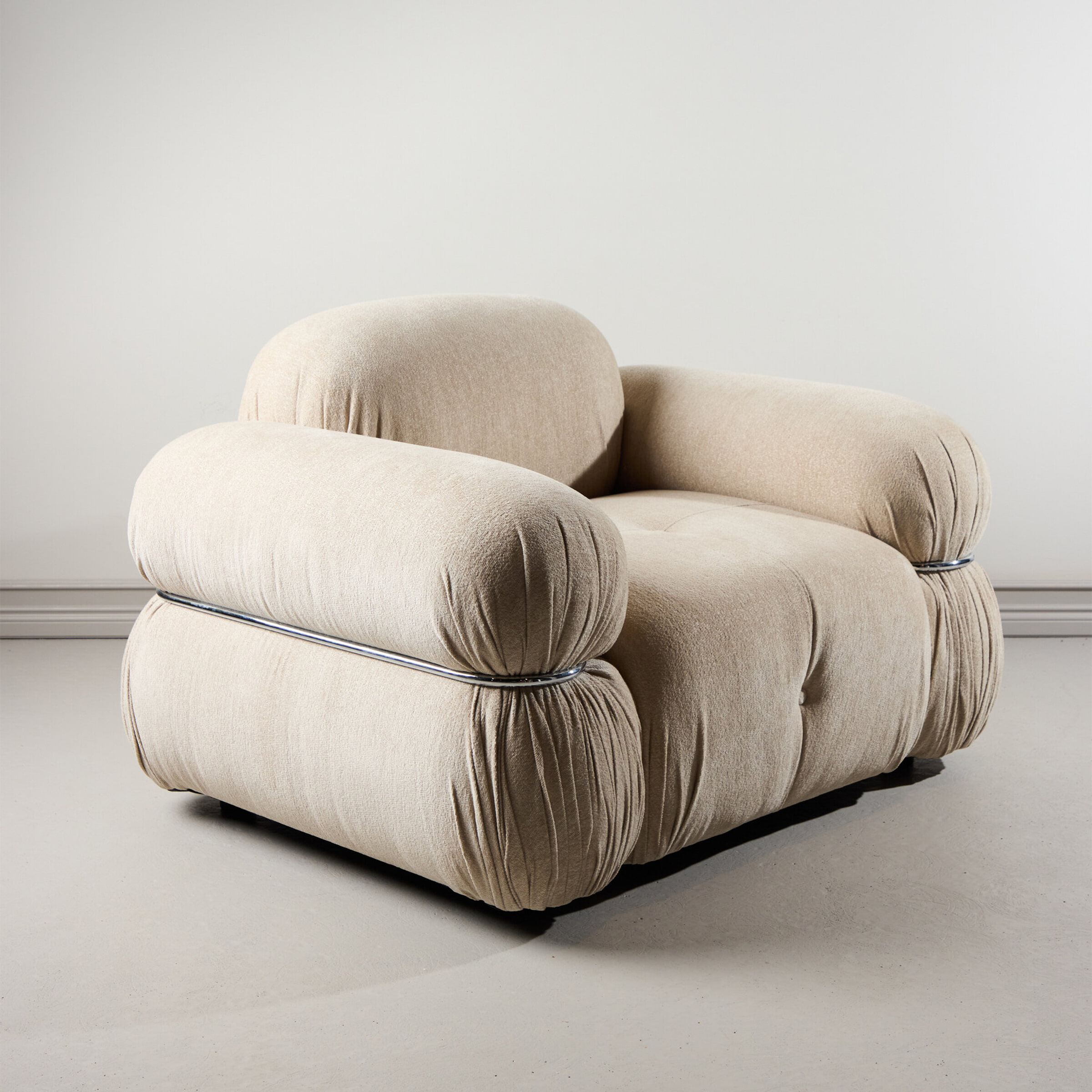 Nohr Fauteuil 'Jett' Chenille, kleur Beige