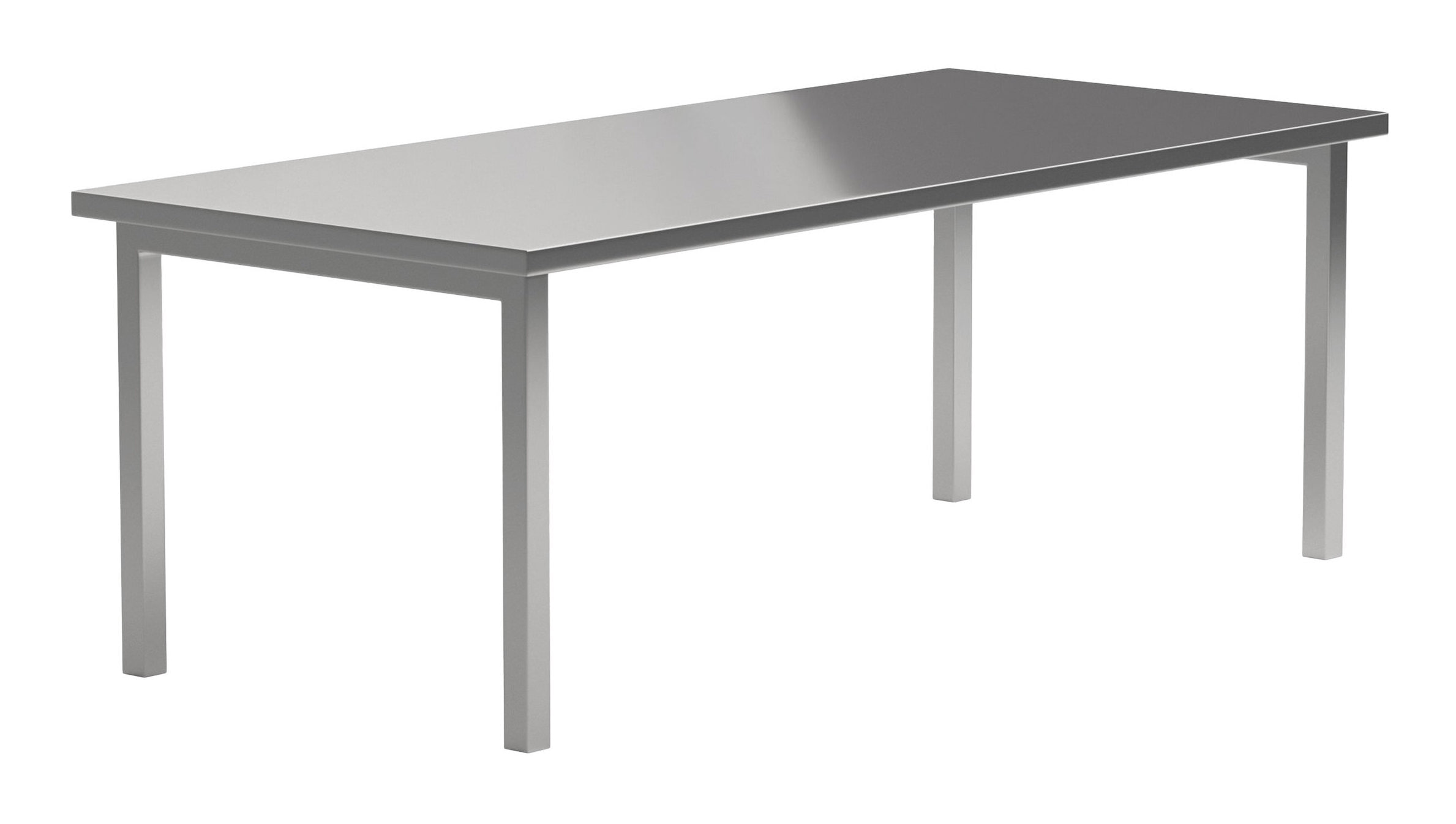 Nohr Eettafel 'Shontel' 210 x 95cm, kleur Zilver