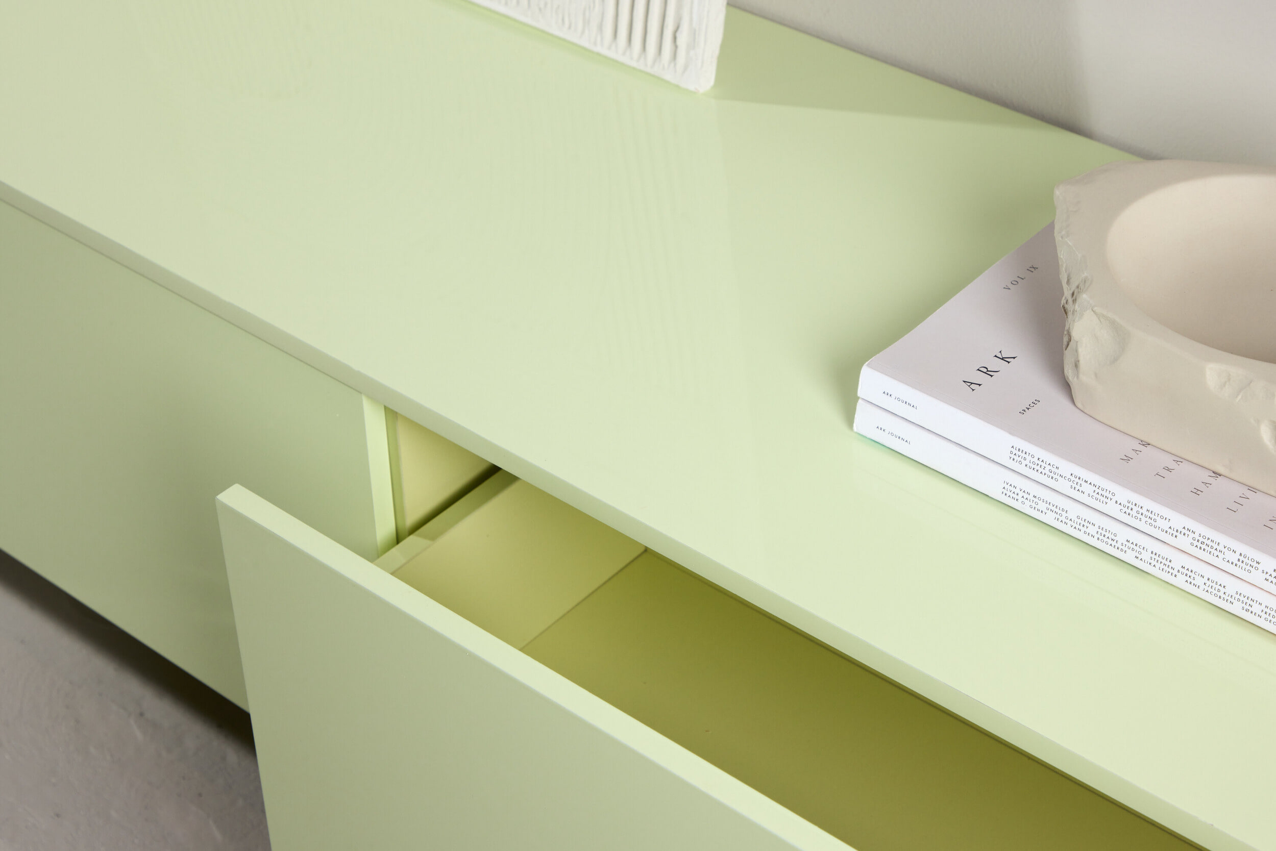 Nohr Zwevend TV-meubel 'Ericka' MDF, 160cm, kleur Groen