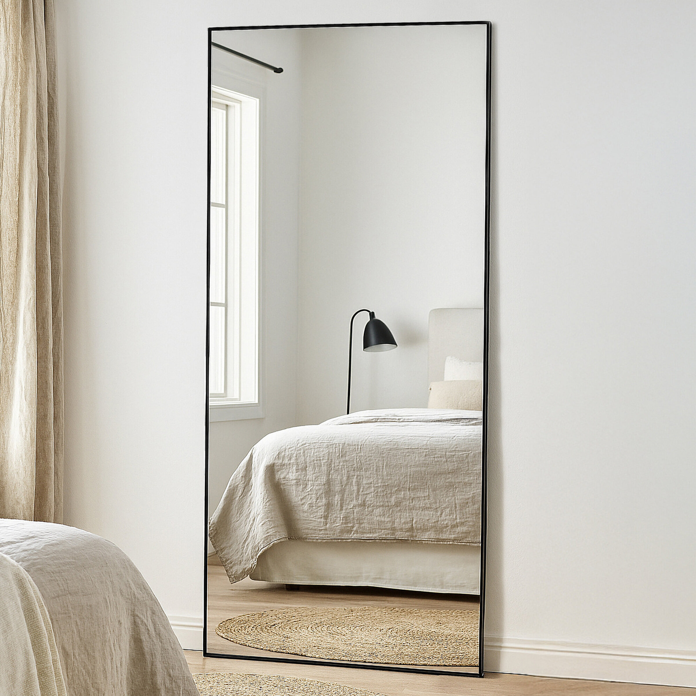 Nohr Spiegel 'Adell' 193 x 100cm, kleur Zwart