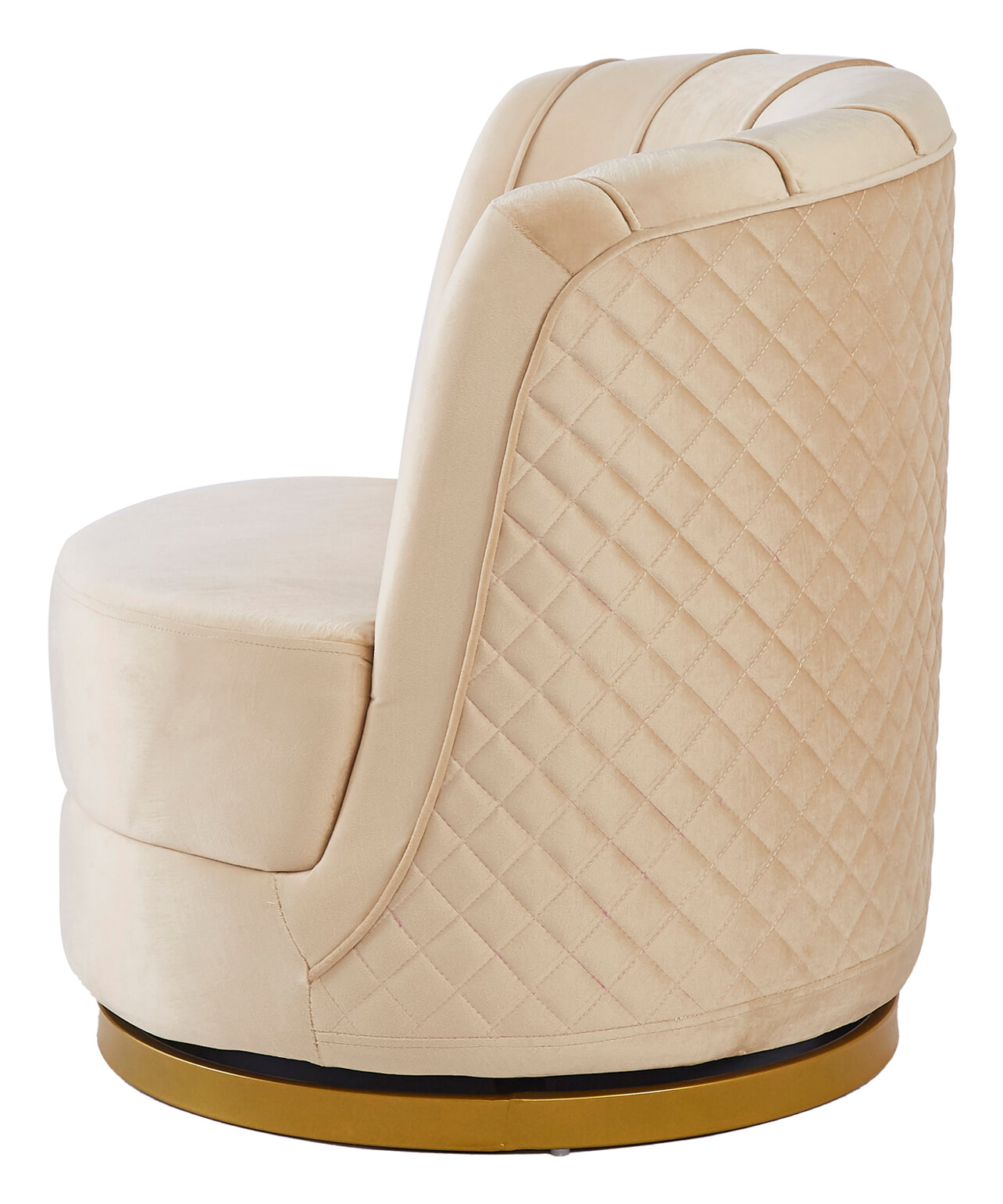 Artistiq Living Draaibare Fauteuil 'Meggie' Velvet, kleur beige