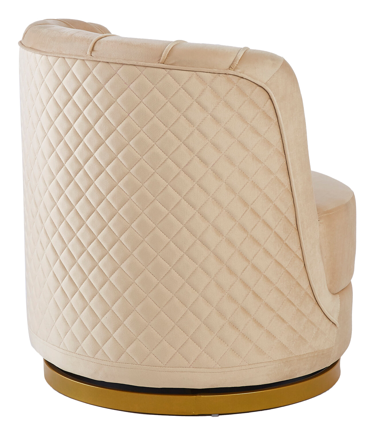 Artistiq Living Draaibare Fauteuil 'Meggie' Velvet, kleur beige