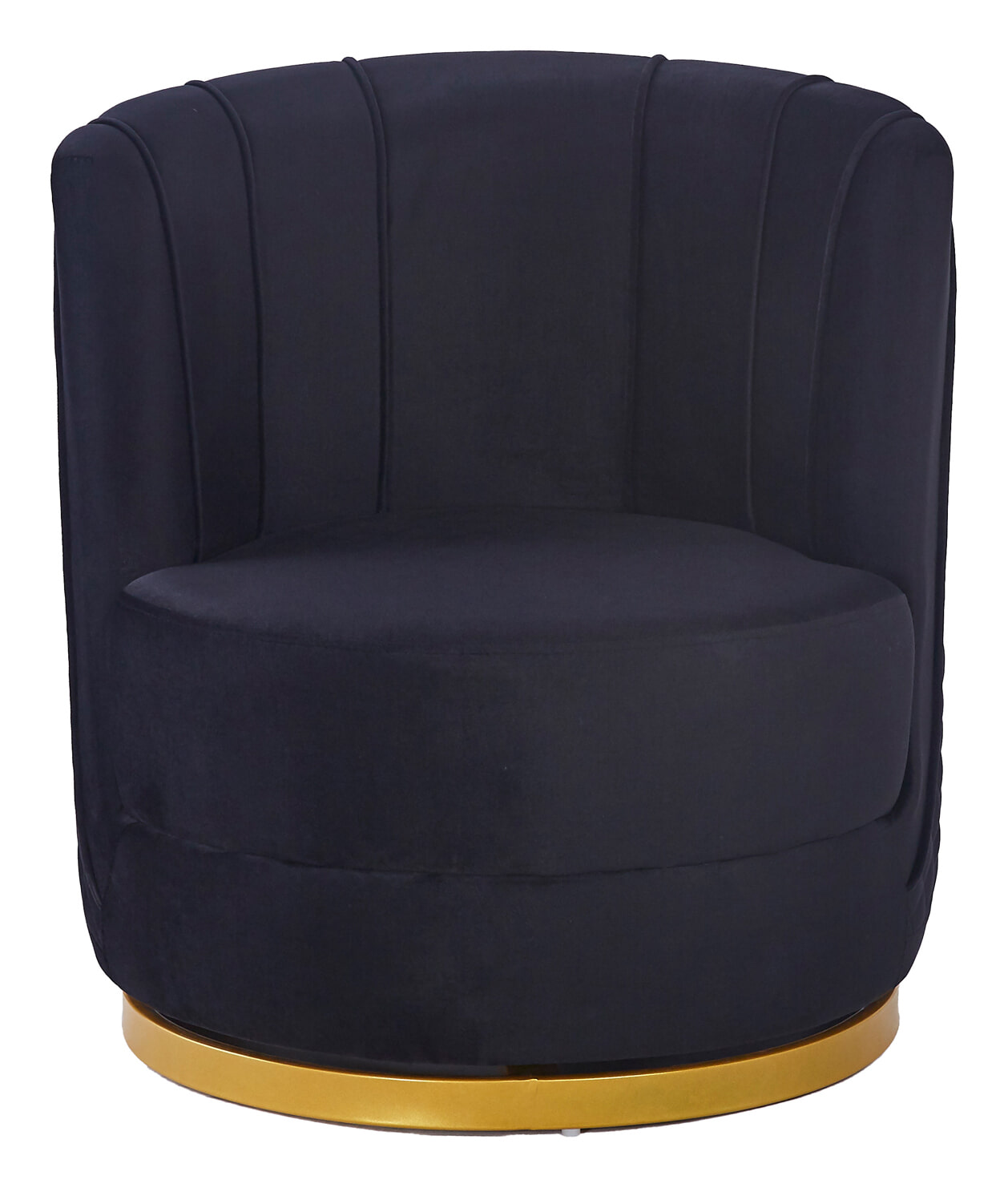 Artistiq Living Draaibare Fauteuil 'Meggie' Velvet, kleur zwart