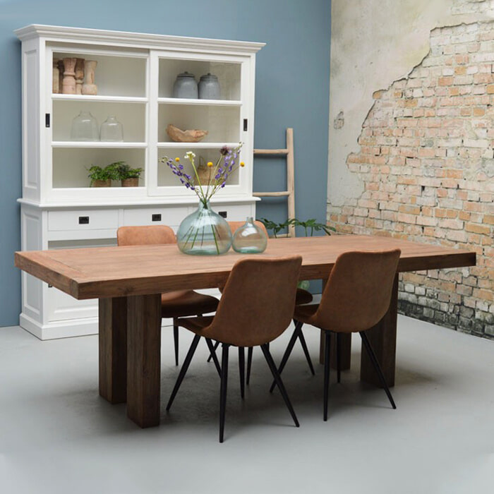 LivingFurn Eettafel 'Fiona' Teak, 300 x 100cm LivingFurn Eettafel 'Fiona' Teak, 300 x 100cm