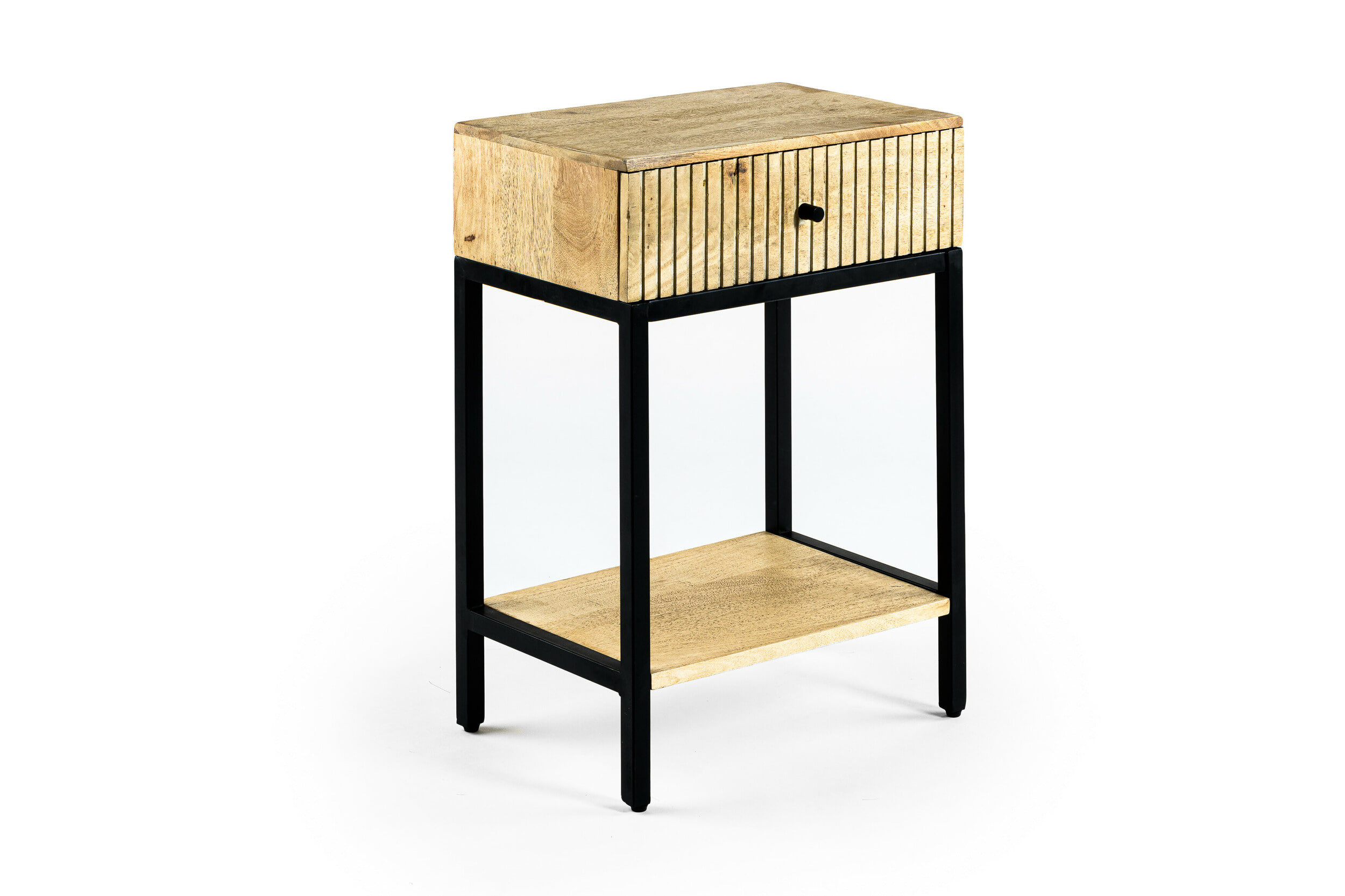 BASE Nachtkastje 'Montreal' Met 1 lade, Mangohout