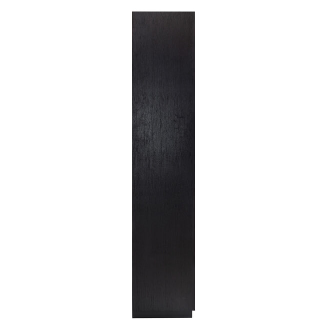Richmond Boekenkast 'Oakura' Eikenhout, 220 x 100cm, kleur zwart