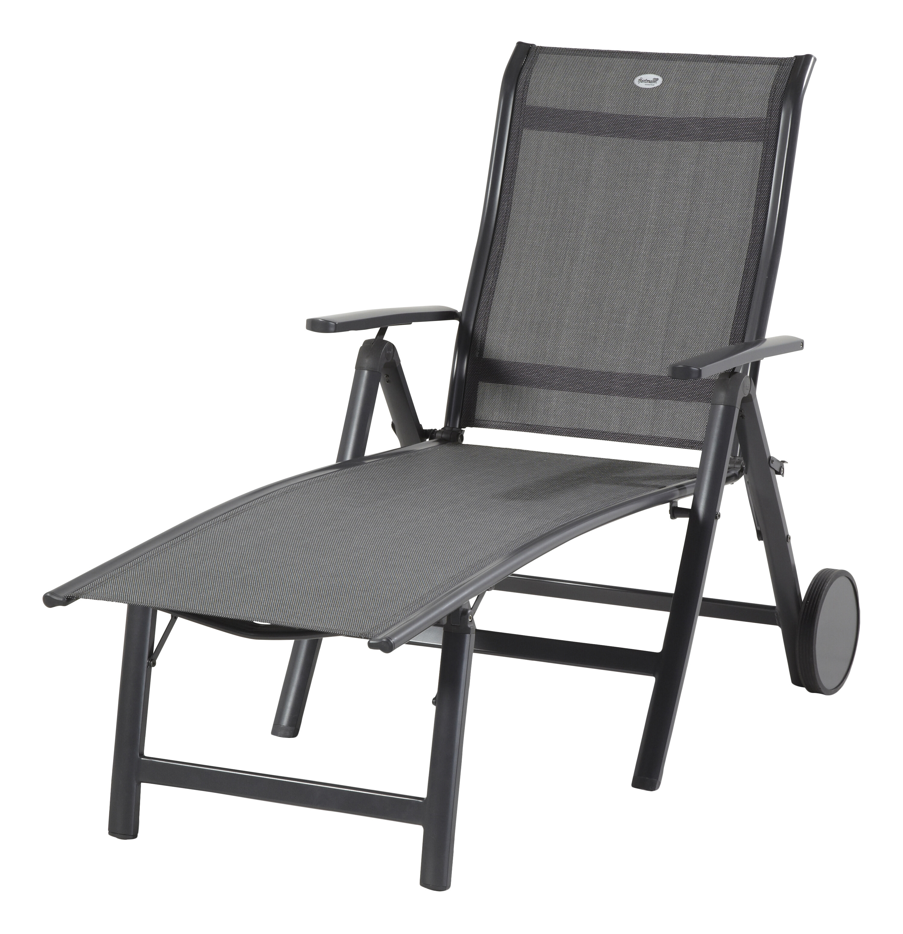 Hartman Ligbed Alice met wieltjes - Antraciet