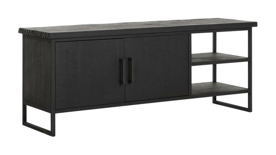 DTP Home TV-meubel Beam Teakhout, 140cm - Zwart