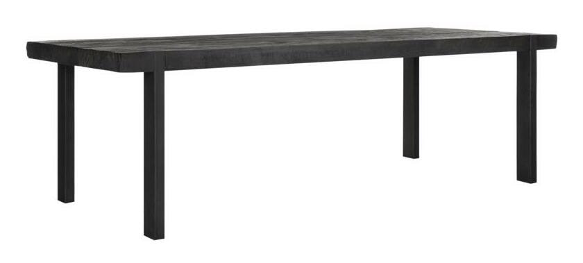 DTP Home Eettafel 'Beam' Teakhout, 250 x 100cm, kleur Zwart