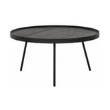 DTP Home Salontafel 'Saturnus' Teakhout, 60cm, kleur Zwart