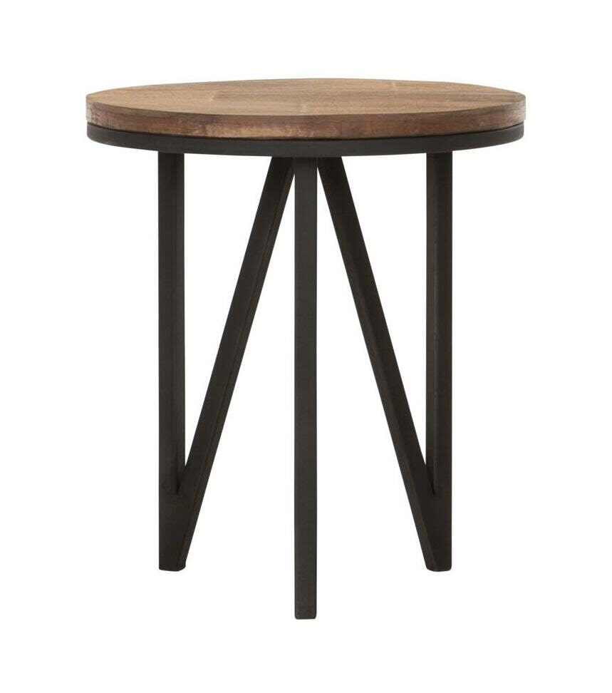 DTP Home Bijzettafel Odeon Teakhout, 40cm - Bruin - Rond