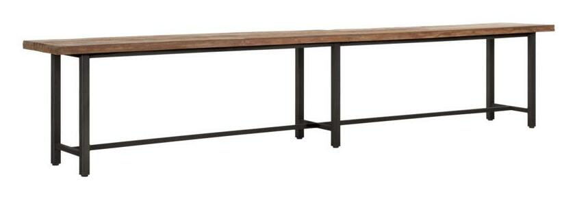 DTP Home Eetkamerbank 'Beam' Teakhout, 240cm, kleur Naturel