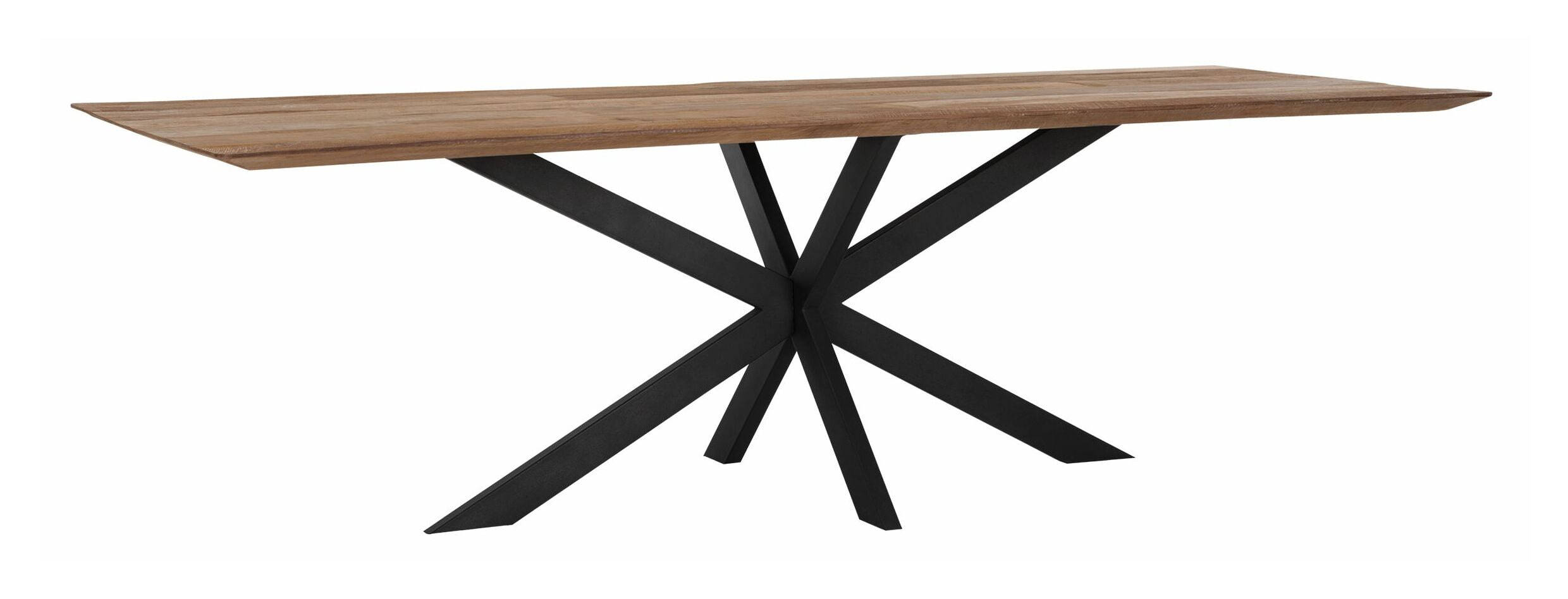 DTP Home Eettafel 'Curves' Teakhout, 260 x 100cm, kleur Naturel