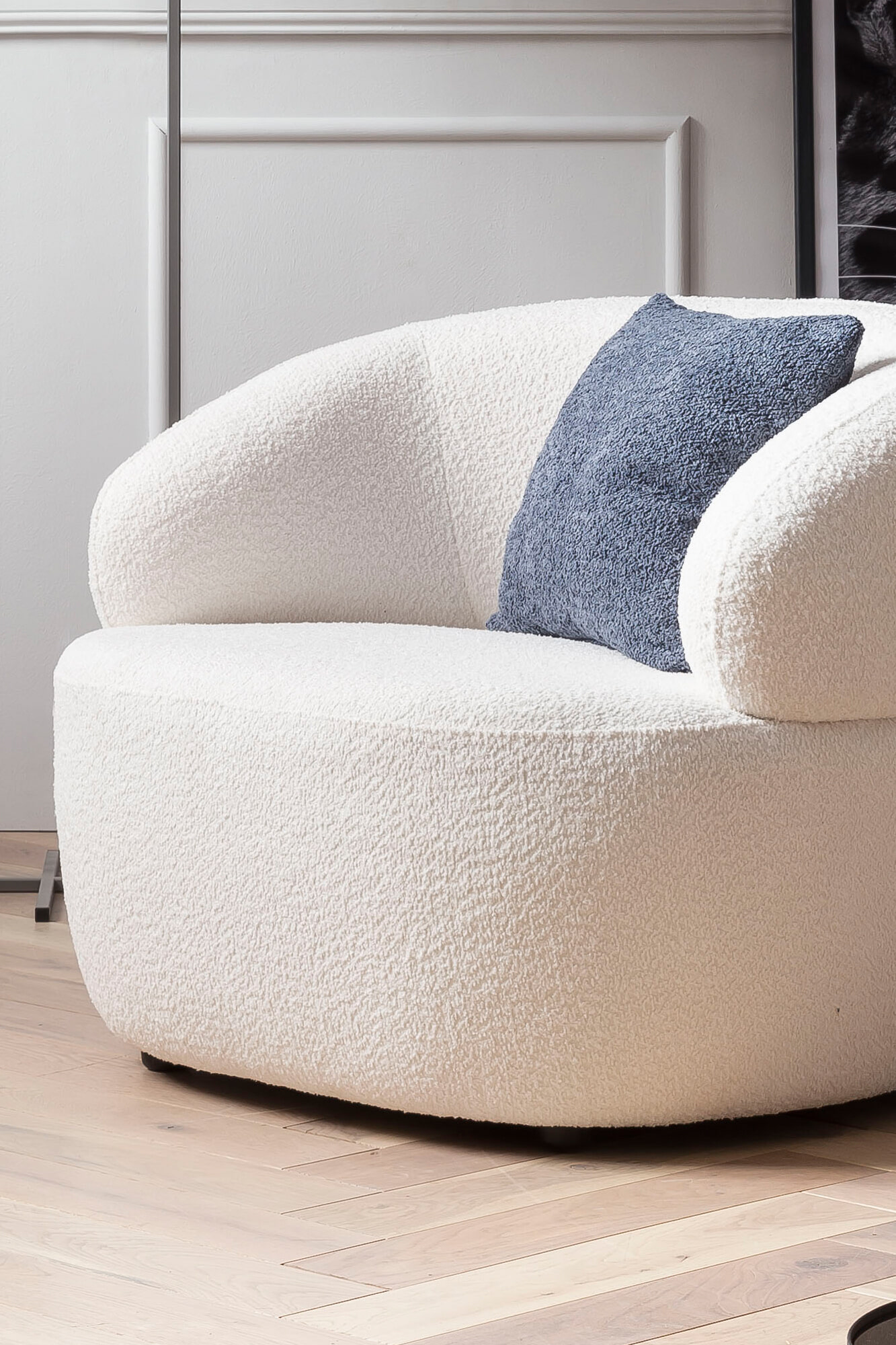 Artistiq Living Fauteuil 'Rayfield' Bouclé