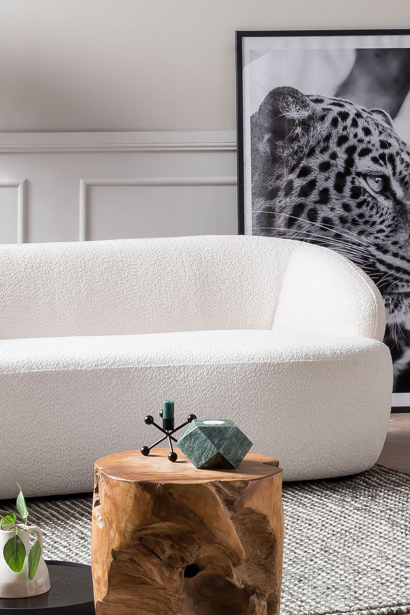 Artistiq Living 3-zitsbank 'Rayfield' Bouclé