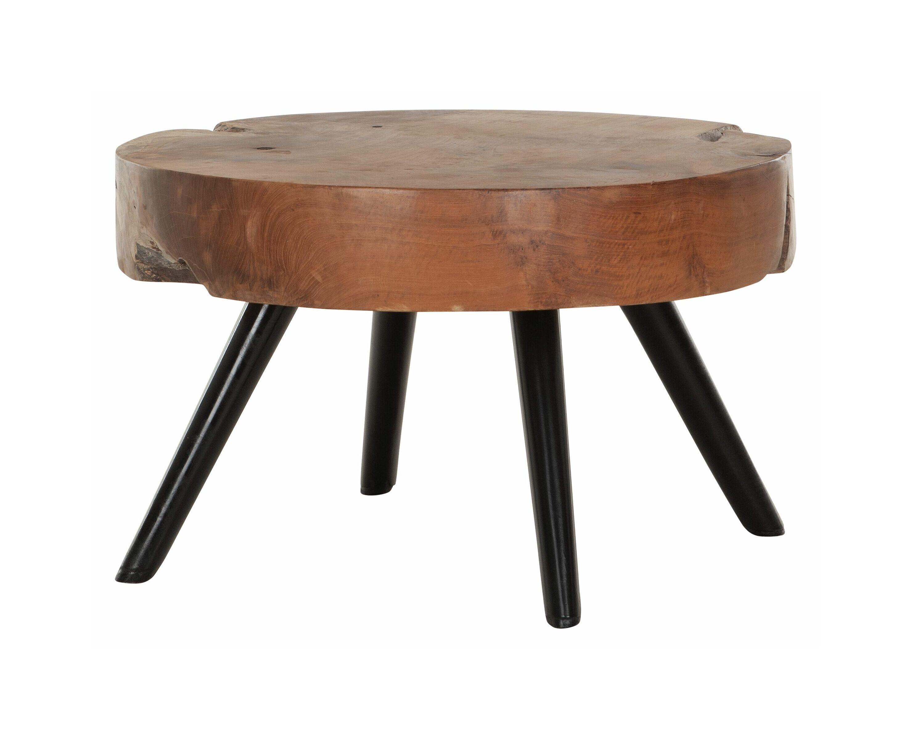 MUST Living Salontafel Disk Teakhout, 60cm - Naturel - Rond