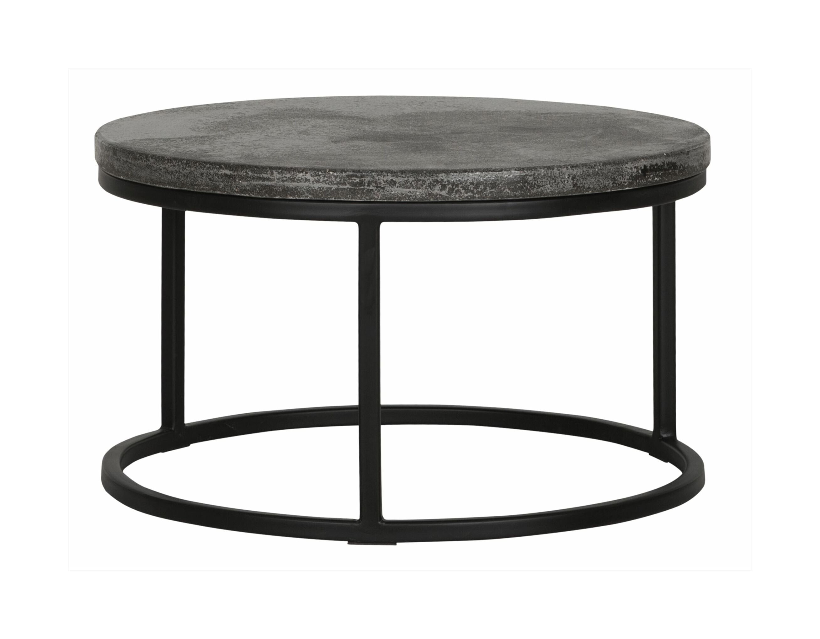 MUST Living Salontafel Mont Blanc Basalt - Zwart - Rond