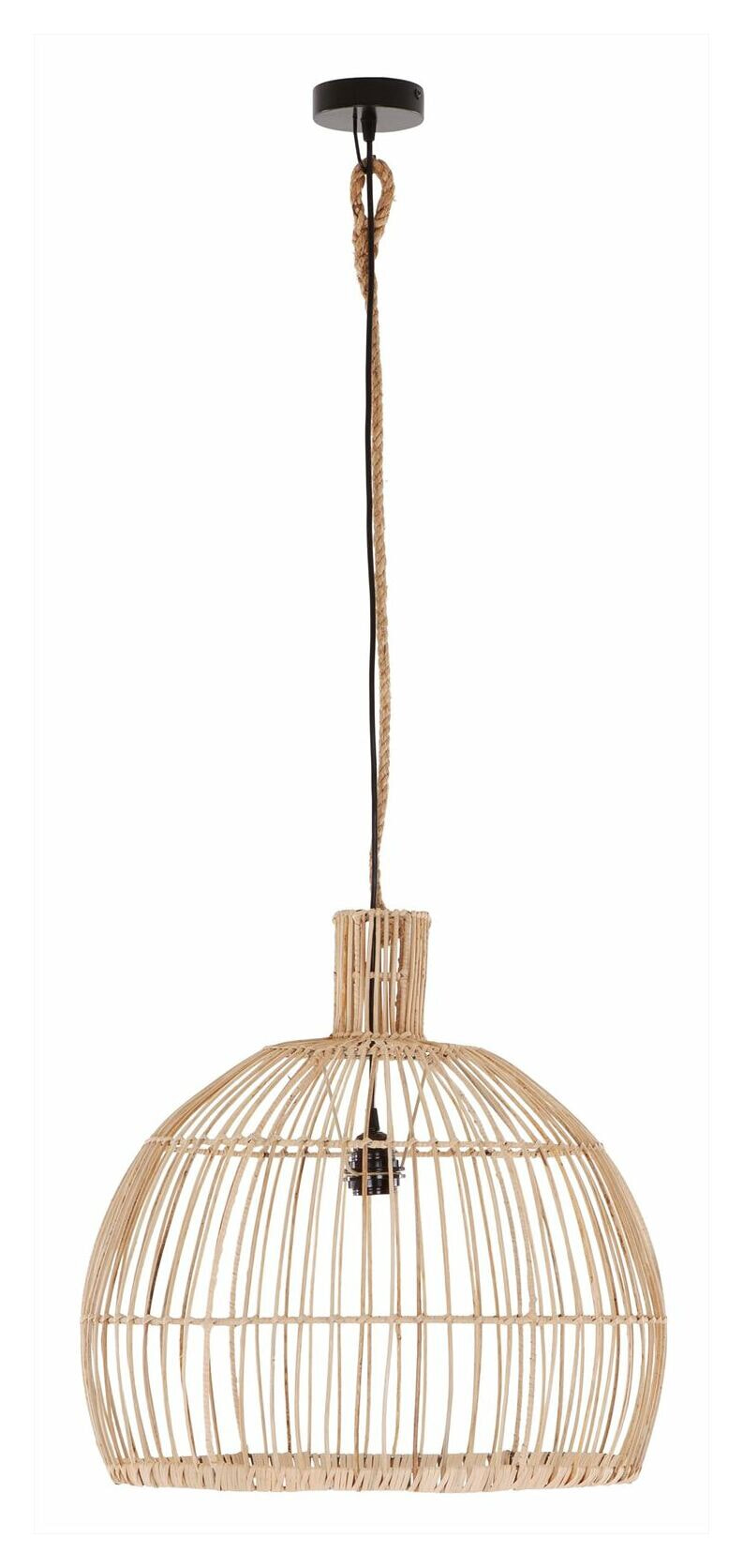MUST Living Hanglamp 'Las Salinas' Rotan, 50cm, kleur Naturel