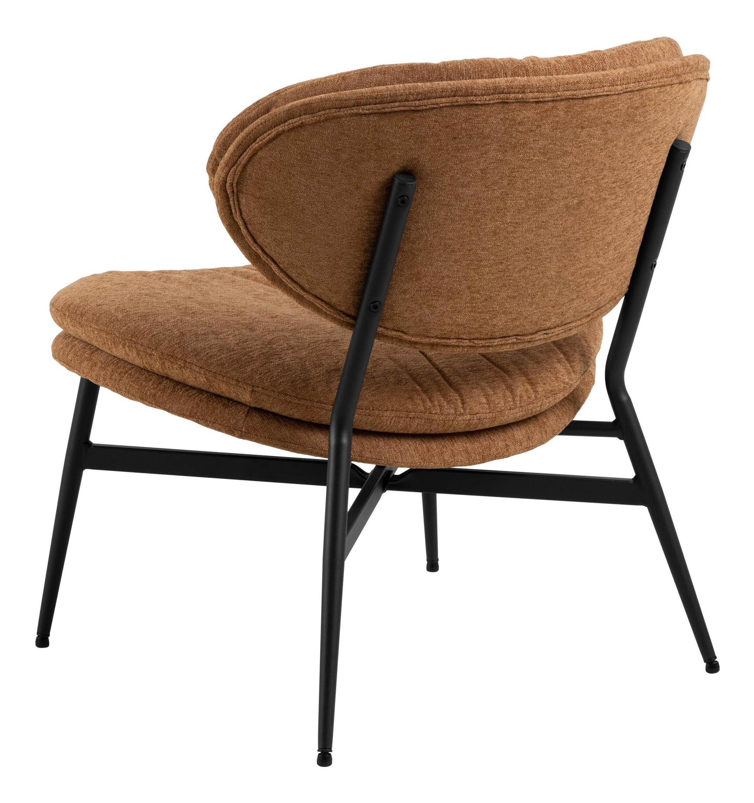Bendt Fauteuil 'Angelia' Chenille, kleur Terracotta