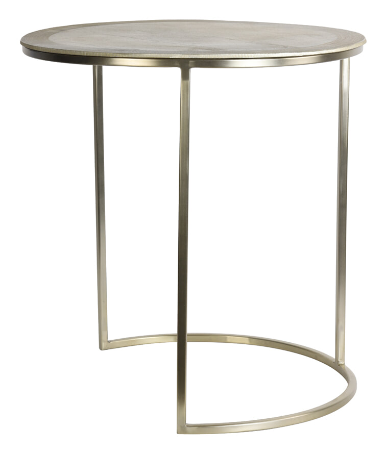 Light & Living Bijzettafel 'Talca' Set van 2 stuks, 40/50cm, kleur Lichtgoud