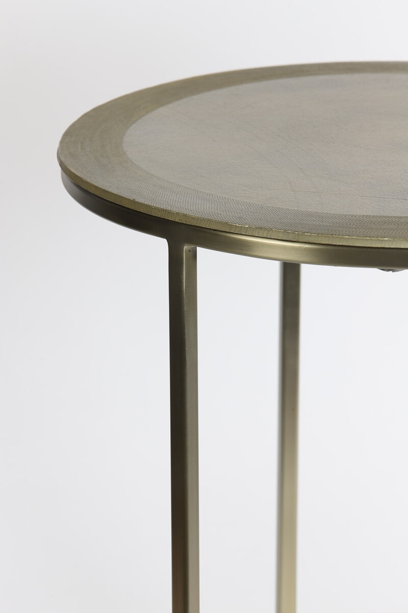 Light & Living Bijzettafel 'Talca' Set van 2 stuks, 40/50cm, kleur Lichtgoud