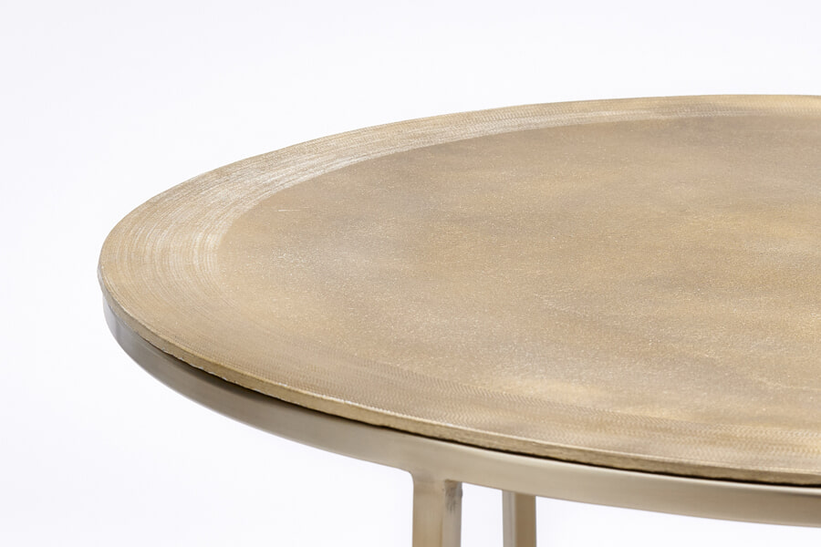 Light & Living Salontafel 'Talca' Set van 2 stuks, 65/75cm, kleur Lichtgoud
