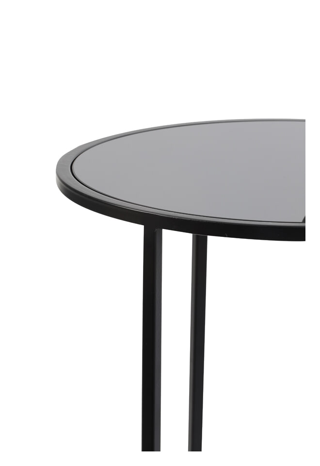 Light & Living Bijzettafel 'Duarte' Set van 2 stuks, kleur Mat Zwart