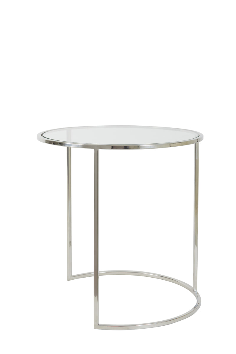 Light & Living Bijzettafel 'Duarte' Set van 2 stuks, kleur Zilver