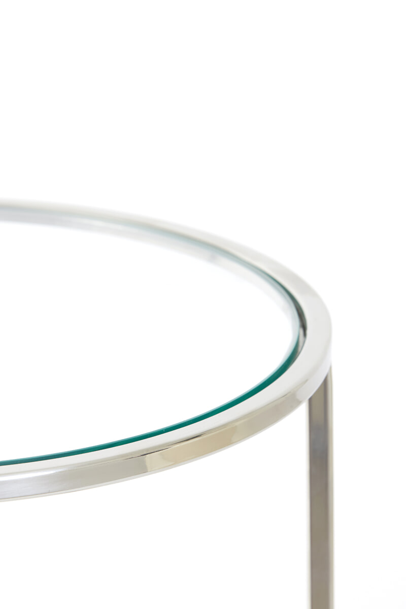 Light & Living Bijzettafel 'Duarte' Set van 2 stuks, kleur Zilver