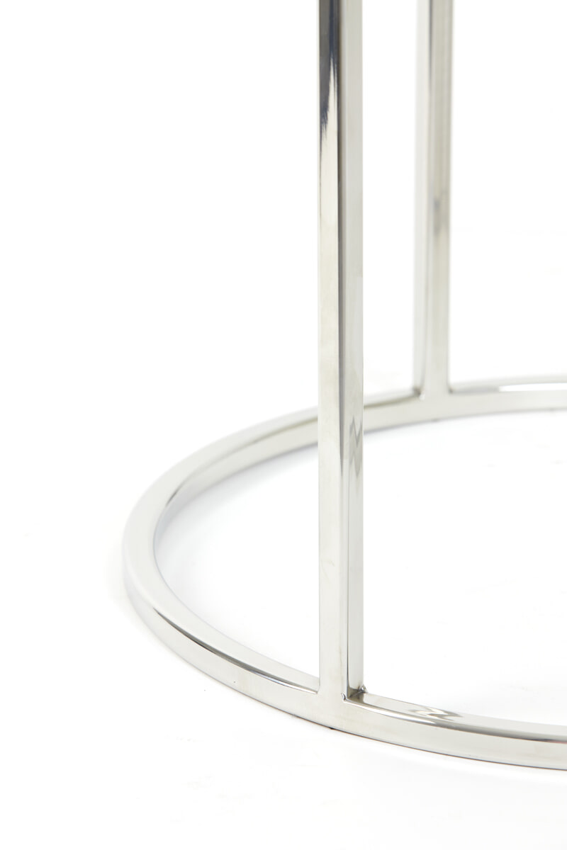 Light & Living Bijzettafel 'Duarte' Set van 2 stuks, kleur Zilver
