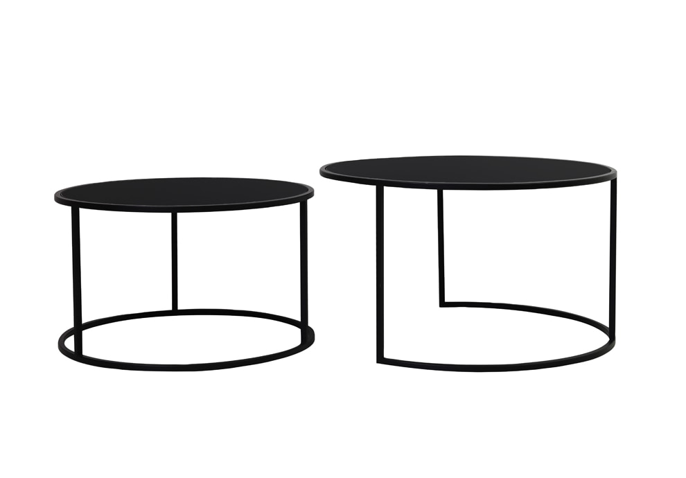 Light & Living Salontafel 'Duarte' Set van 2 stuks, kleur Mat Zwart