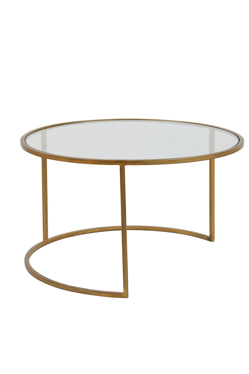 Light & Living Salontafel 'Duarte' Set van 2 stuks, kleur Goud