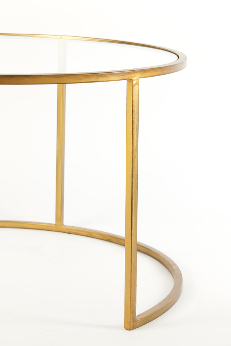 Light & Living Salontafel 'Duarte' Set van 2 stuks, kleur Goud