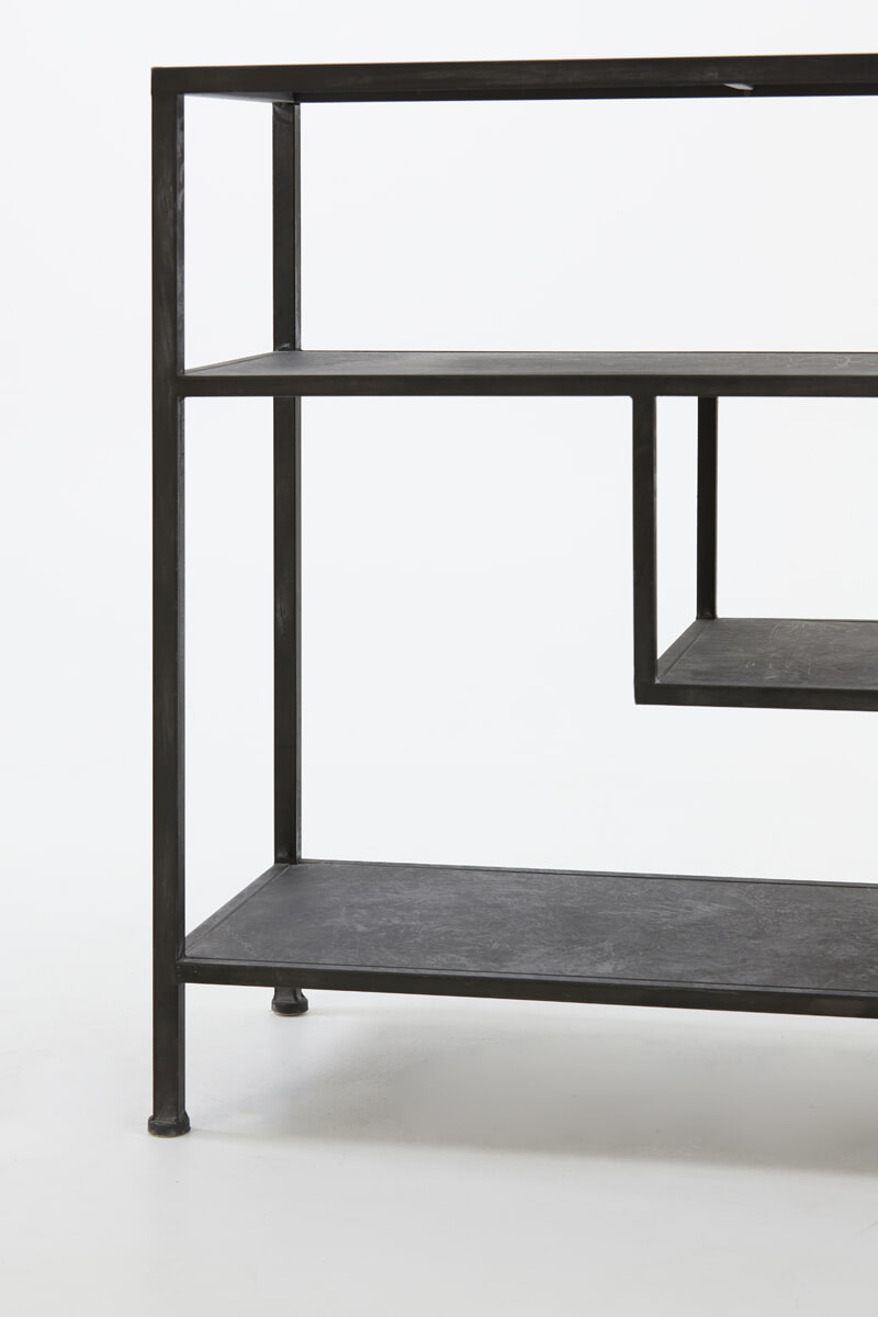 Light & Living Sidetable 'Ylaya' 140cm, kleur Antiek Zwart