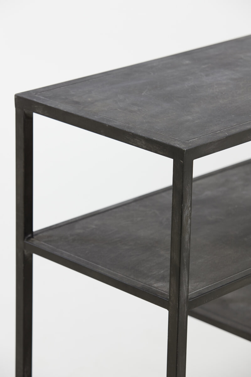 Light & Living Sidetable 'Ylaya' 140cm, kleur Antiek Zwart